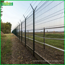 Clôture de clôture soudée de clôture de l&#39;aéroport avec fil de fer barbelé